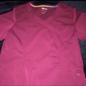 ScrubStar Burgundy Colored Scrubs Set